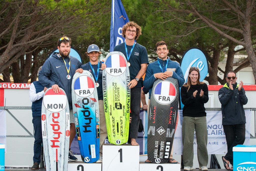 2e place pour Alexander Ehlen en Kitefoil Open 3 podium