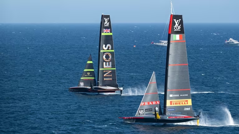 Ineos Britannia triumphs in Louis Vuitton Cup Final 8 america's cup