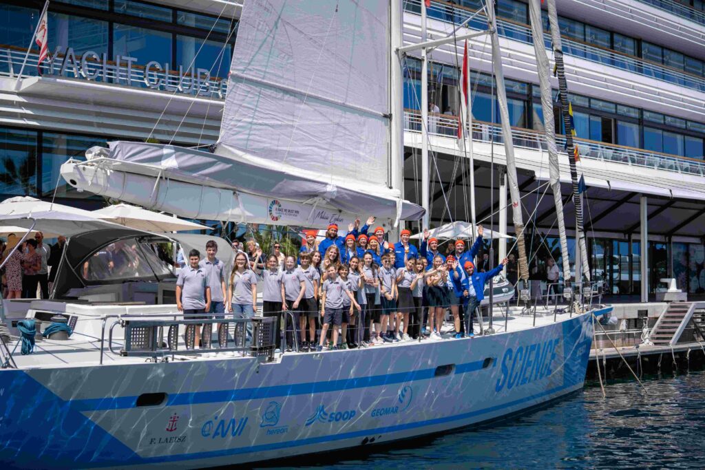 Malizia Explorer, le nouveau voilier de recherche scientifique, baptisé au Yacht club de Monaco 9 250606 Malizia Explorer Christening ML 009 BD