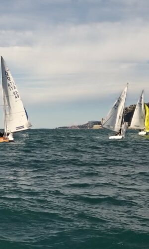 Les membres du Y.C.M. sur le podium à Sanremo
