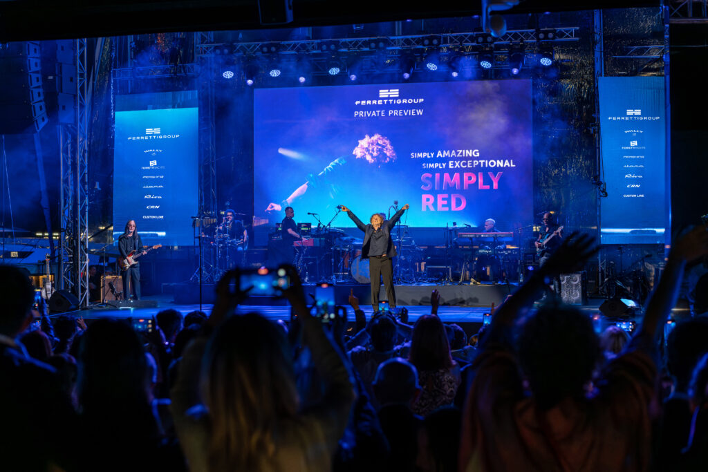 The Ferretti Group ‘private preview’ at the yacht club de monaco features a live performance by simply red, in a foretaste of the world tour celebrating the band's 40th anniversary 2 Ferretti Group Private Preview 2025 - Main Image