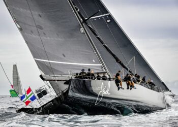 BLACK JACK 100, Sail No: 525100, LOA: 30.48, Design: Reichel/Pugh 30.5, 2005, Skippers: Tristan Le Brun & Jelmer Van Beek, Owner: Remon Vos, Country: Monaco 46th Rolex Middle Sea Race start