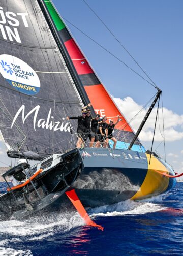 Team Malizia, skippered by Boris Herrmann, 5th place of Leg 2 during The Ocean Race Europe 2025 in Cartagena, Spain on August 23, 2025. (Photo by Jean-Louis Carli / The Ocean Race Europe 2025)