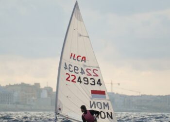 Podium de Jérémy Moutout : le Y.C.M. à l’honneur en ILCA 7